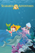 Digital poster for Cupcake's Heroic Day, children's picture book in the Seababies Adventures series by Ronesa Aveela