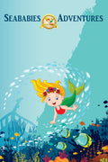 Digital poster for Whimsea Wishes Upon a Star, children's picture book in the Seababies Adventures series by Ronesa Aveela