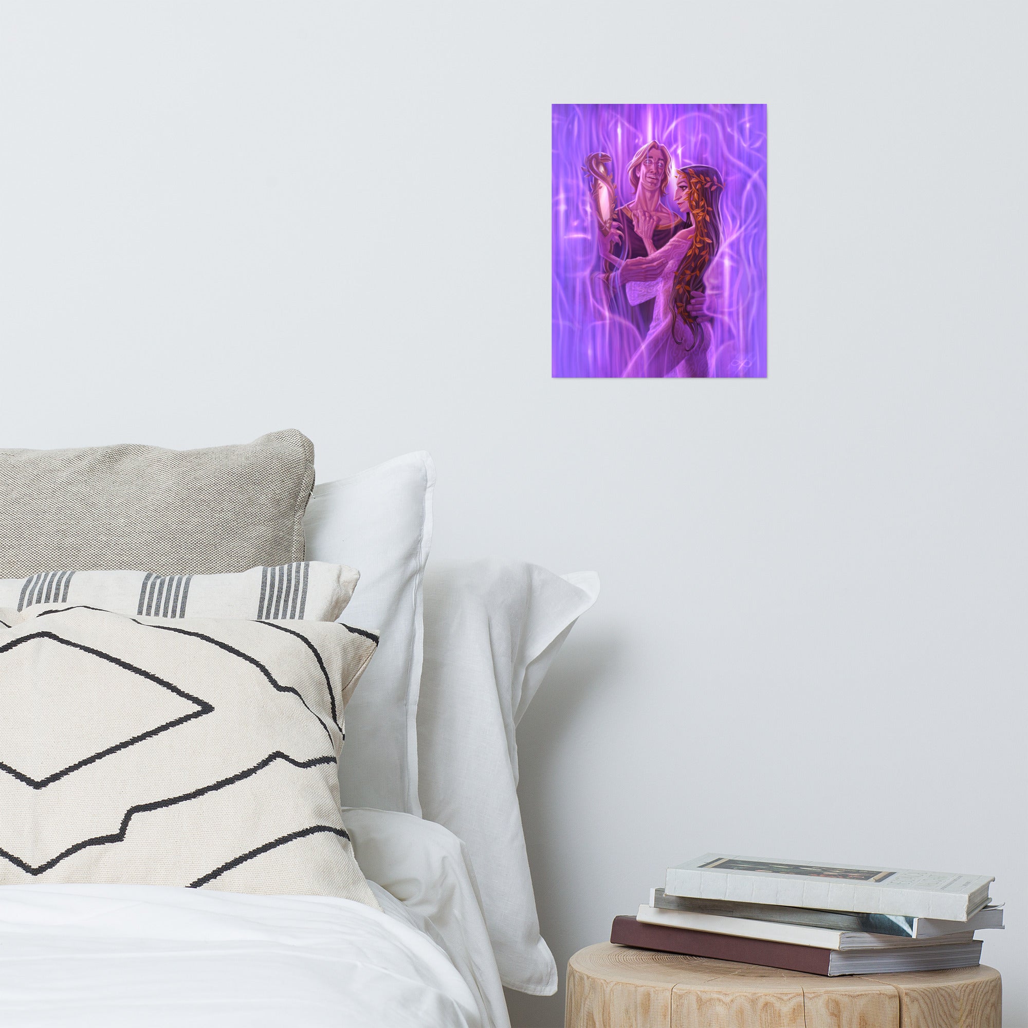 Spiral notebook of Baba Yaga folklore digital art print by Alexander Petkov. Commissioned illustration of a young Baba Yaga as a seductive figure.