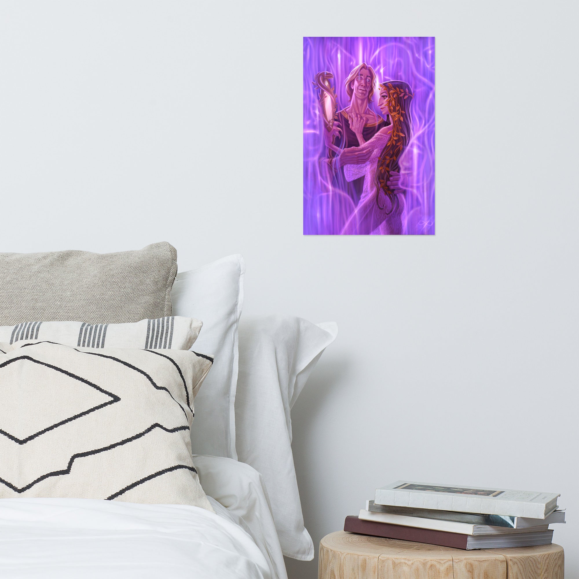 Spiral notebook of Baba Yaga folklore digital art print by Alexander Petkov. Commissioned illustration of a young Baba Yaga as a seductive figure.