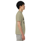 Side view of Bulgarian alphabet, azbuka, on a T-shirt.