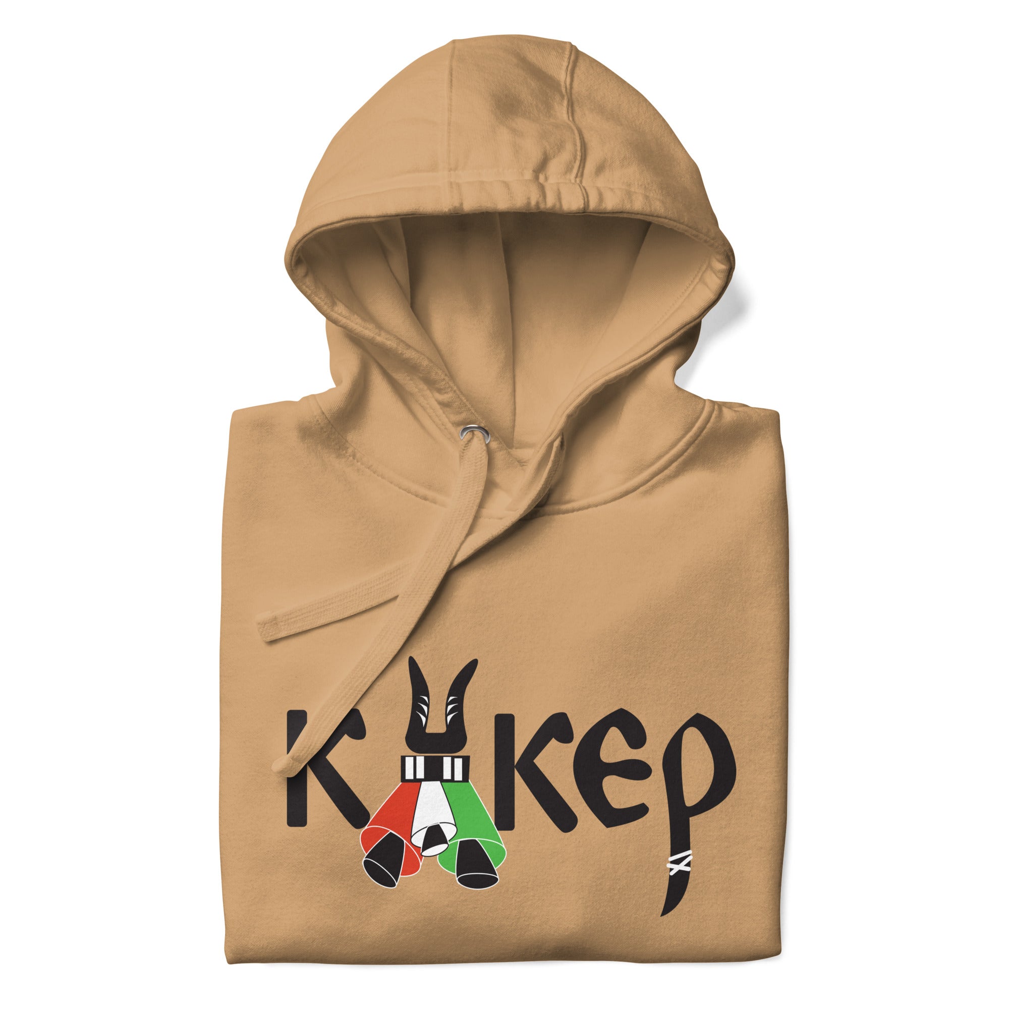 Bulgarian kuker hoodie, stylized with kuker bells. 