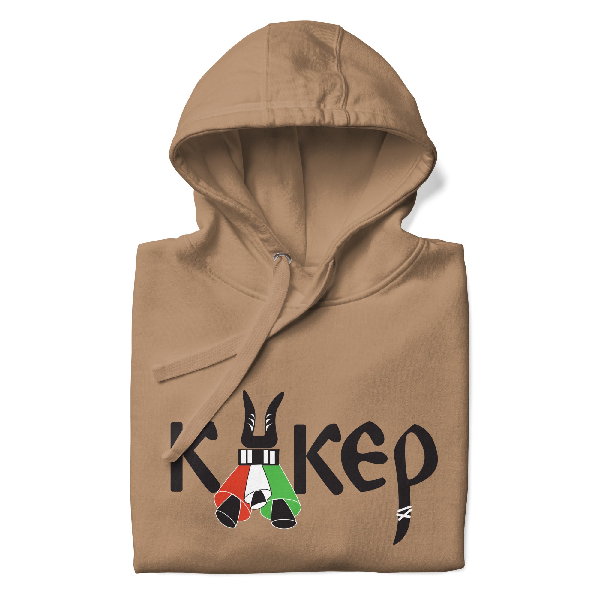 Bulgarian kuker hoodie, stylized with kuker bells. 