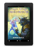 Ebook of Dragon Village Ouroboros, Book 3 in the Dragon Village middle-grade fantasy series by Ronesa Aveela, featuring myth-inspired adventure and destiny