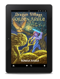 Ebook of Dragon Village Golden Apple, Book 4 in the Dragon Village middle-grade fantasy series by Ronesa Aveela, drawing on Slavic legends and magical quests
