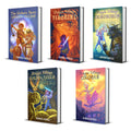 Covers of Dragon Village series by Ronesa Aveela, hardcovers for the Slavic portal fantasy, coming-of-age middle grade stories