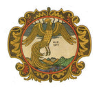 Golden rooster image from illustration by Ivan Bilibin.
