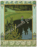 Digital illustration from Russian folklore showing children and the little white duck by Ivan Bilibin, 1902