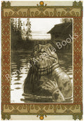 Folklore digital illustration of the Vodyanoy, a Slavic water spirit, by Ivan Bilibin