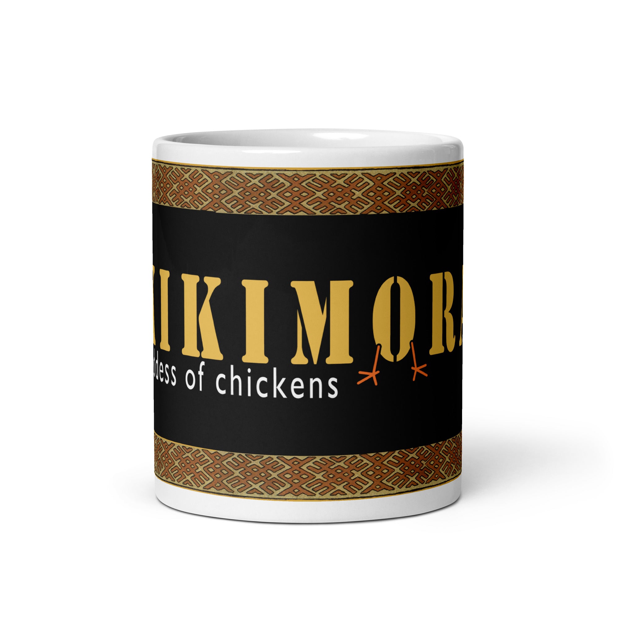 Kikimora, goddess of chickens mug. 
