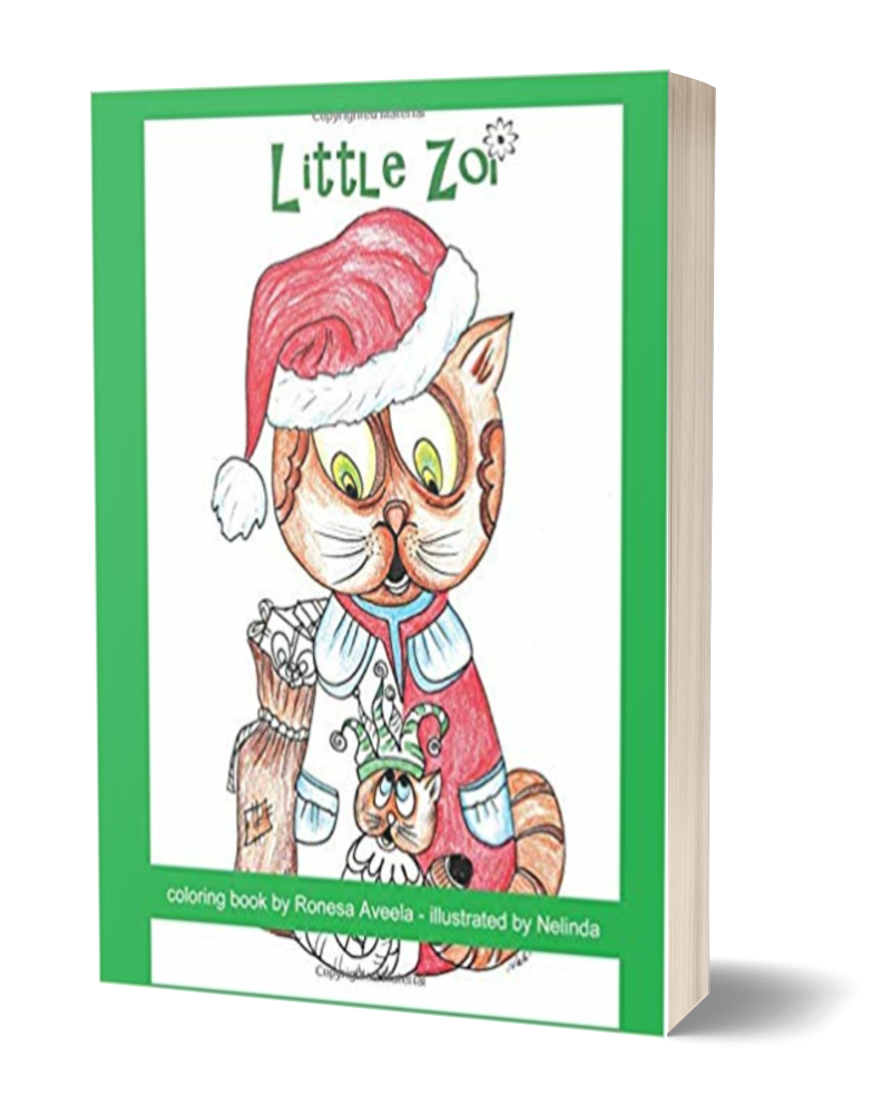 Little Zoi children's coloring book paperback by Ronesa Aveela