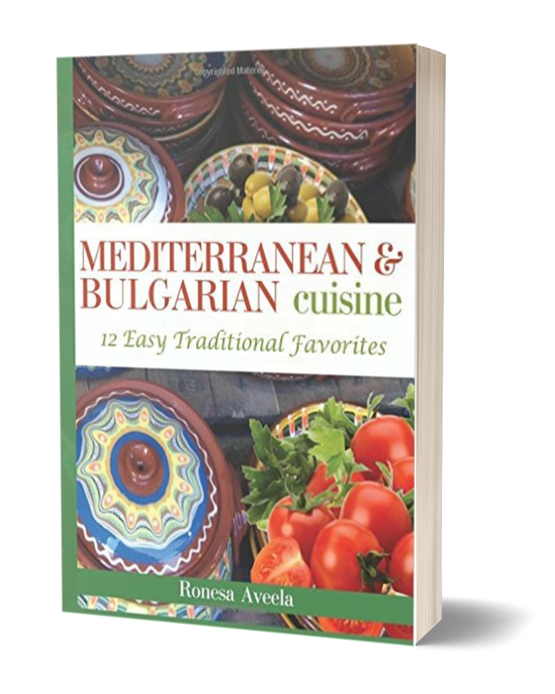 Mediterranean & Bulgarian Cuisine cookbook paperback by Ronesa Aveela