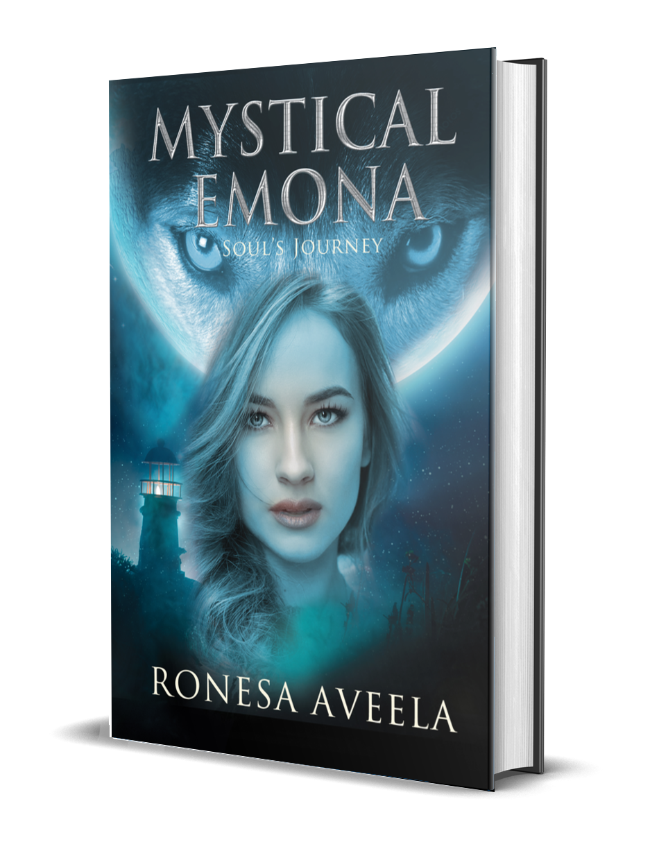 Hardback cover of Mystical Emona: Soul's Journey paranormal romance by Ronesa Aveela