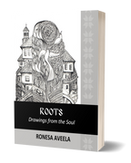 Cover of Roots by Ronesa Aveela, paperback art book celebrating Bulgarian culture and folklore
