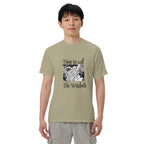 T-shirt with an illustration of a rusalka by Ivan Bilibin, with saying "Time to call the witches."