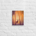 Sacred stag folklore digital painting by Nelinda. Illustration honoring the deer as a holy forest creature in myth and tradition.