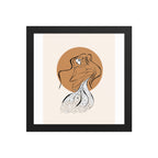 ProducFramed poster of a Samodiva, a divine folklore spirit digital art print by Nelinda. Illustration portraying the Samodiva as a divine forest spirit.t mockup