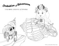 Seababies Adventures coloring pages, activity sheets, stickers, and more, featuring cute underwater characters for children